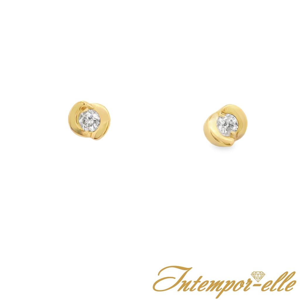 BO DEMI-CLOS OR 18 CT + DT 2X0.03 CT  