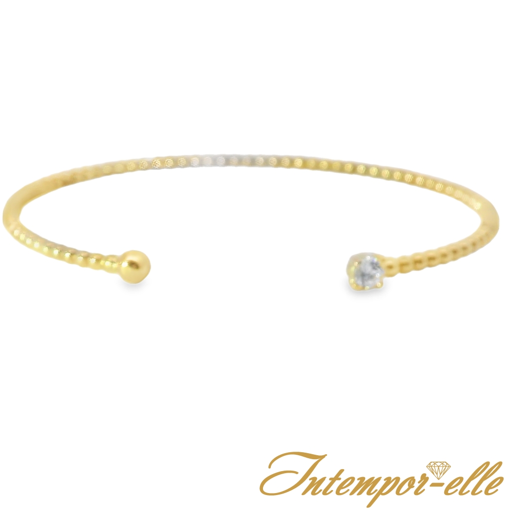 BRACELET OR 18 CT + OXZ 