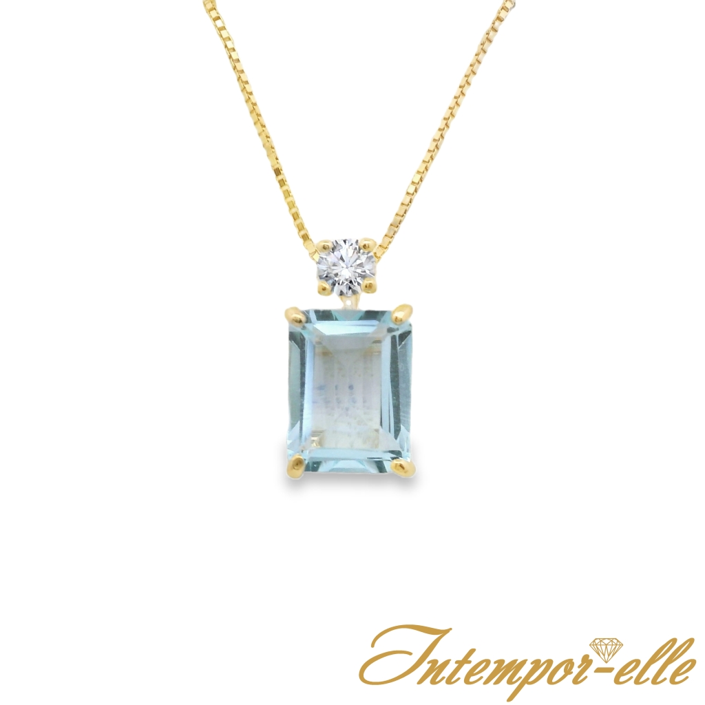 CL OR 18 CT TOPAZE 8X6 + OXZ 