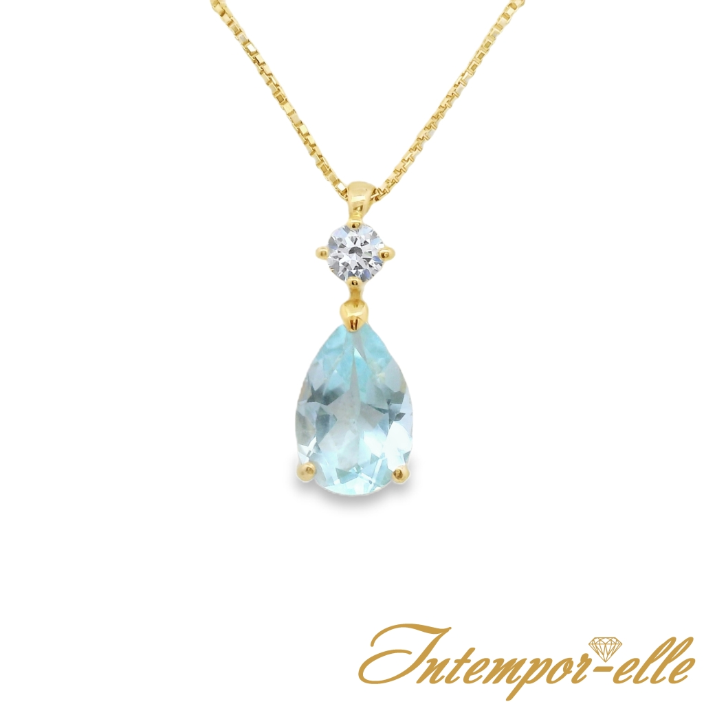 CL OR 18 CT TOPAZE GOUTE + OXZ 