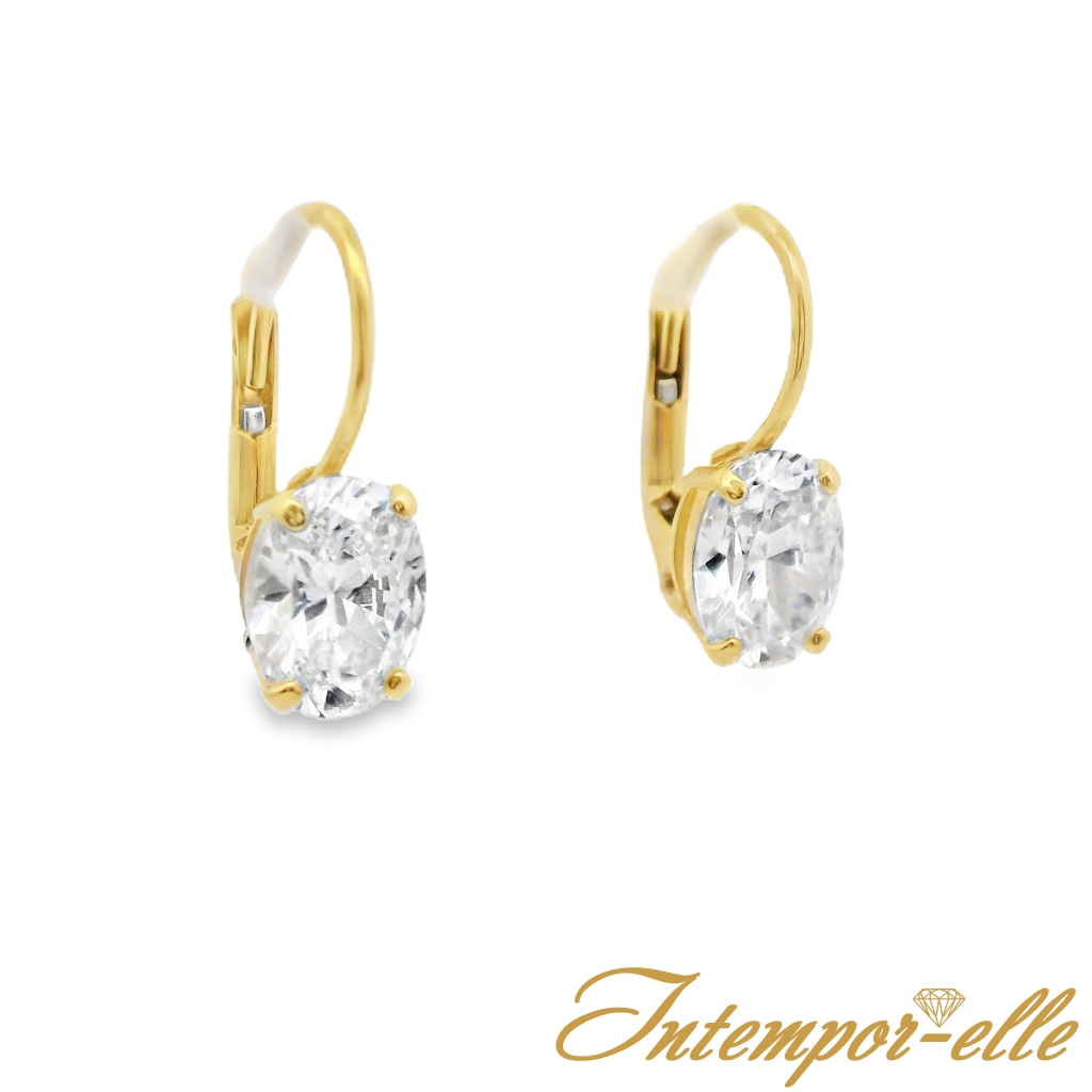 DORMEUSE OR 18 CT + OXZ OVAL 