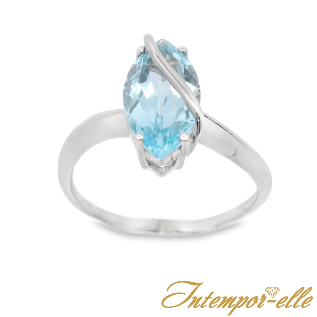BA OR 18 CT + TOPAZE BLEUE 